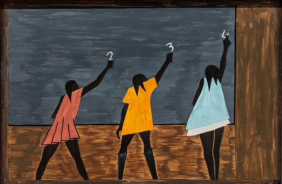 “Panel 58 - In the North the Negro had better educational facilities” by Jacob Lawrence